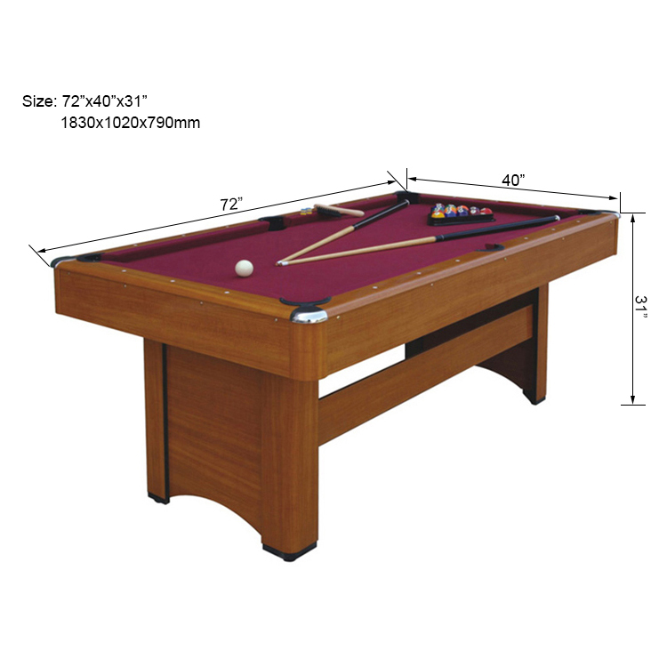 7ft pool table